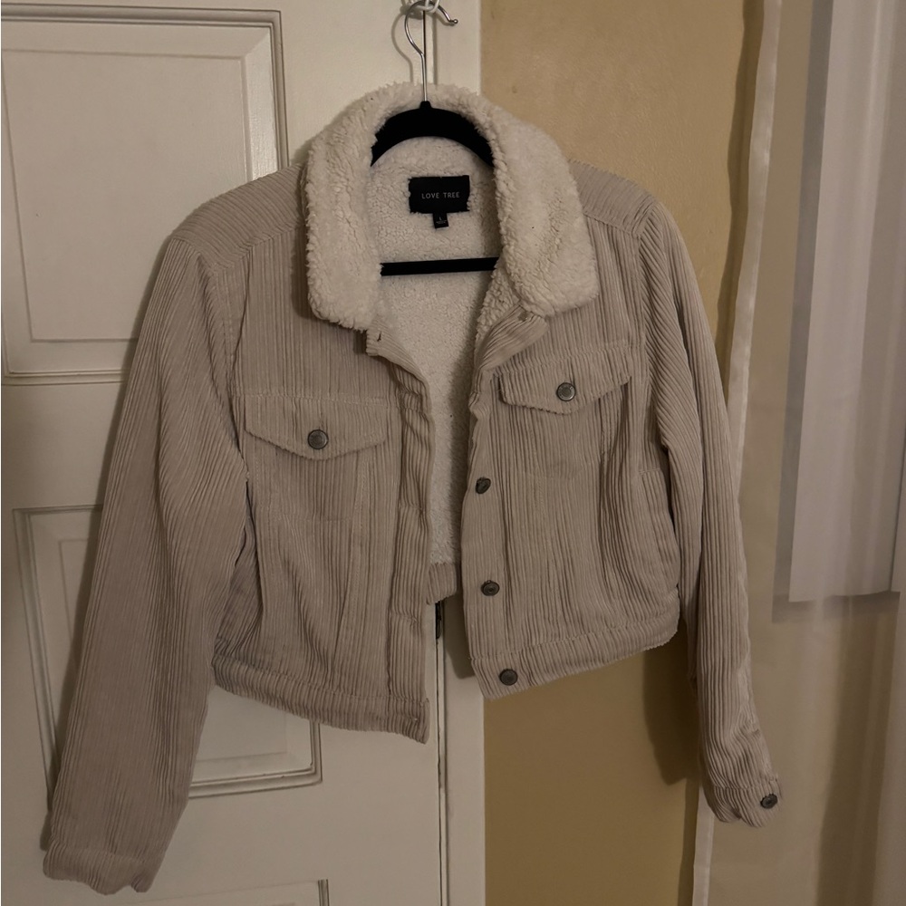Women's Cream Corduroy Jacket